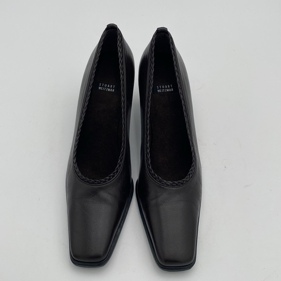 Stuart weitzman leather brown pump shoe women 6.5AA pull on vintage Y2K event - Picture 4 of 14